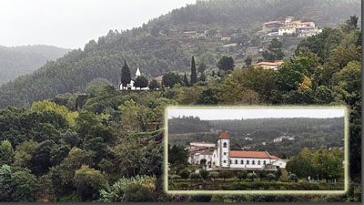 A white building on a hill