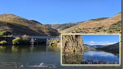 A bridge over a body of water