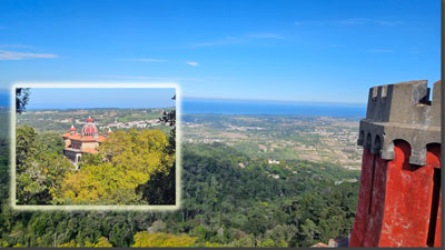 A view of a city from a hill